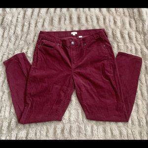 J.Crew velvet pants